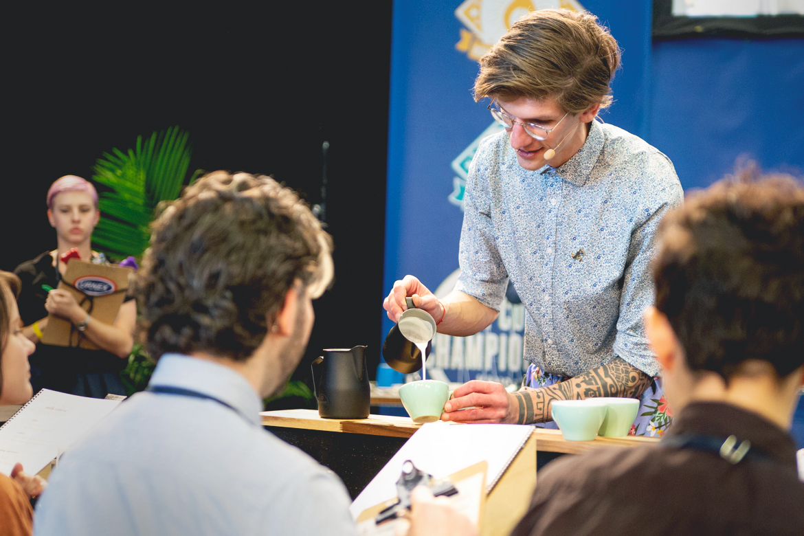 T. Ben Fischer US Barista Championship finalist 2019